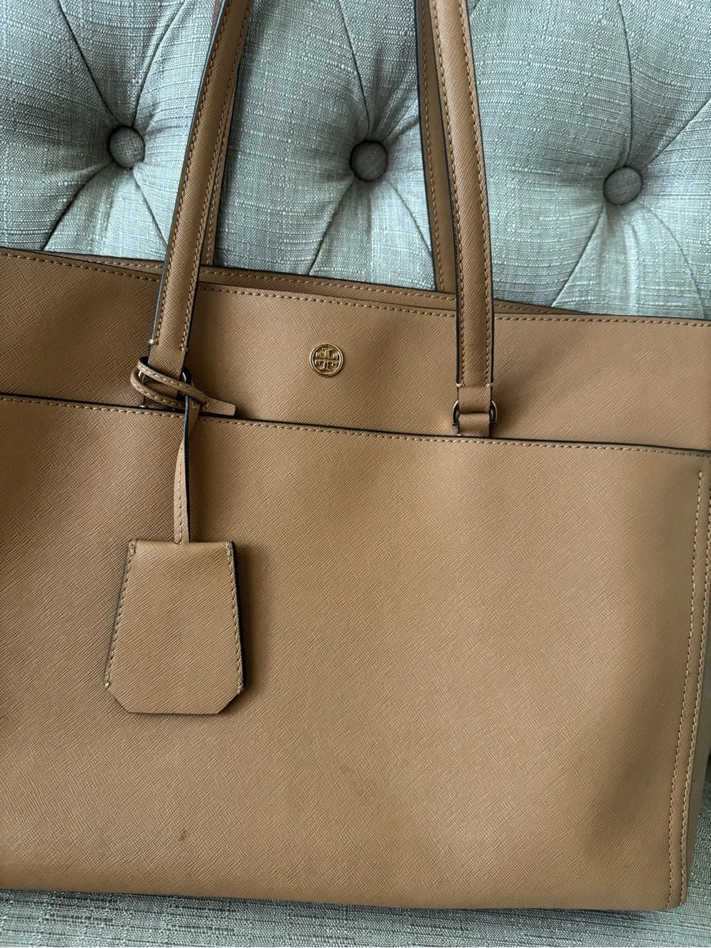 Tory Burch Caramel Tan Leather Tote